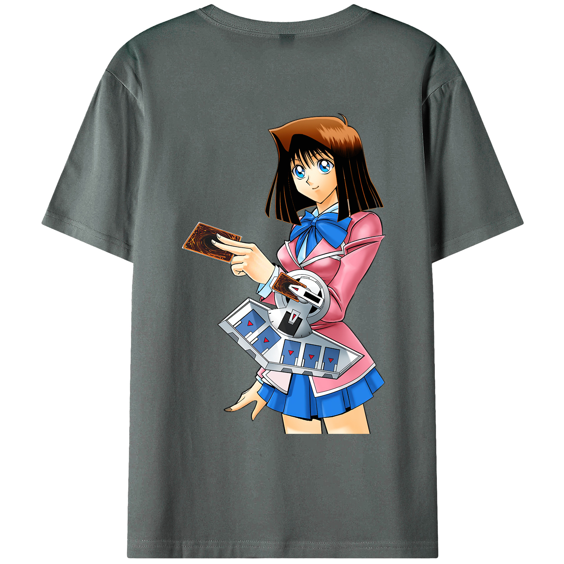 （画像用） 遊☆戯☆王 Yu-Gi-Oh! 綿100％ メンズ半袖Tシャツ（バックプリント） 通気性